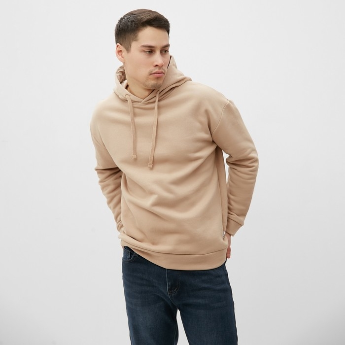 Толстовка мужская НАЧЁС, цвет бежевый, размер 46-48 (M-L)