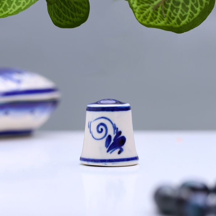 Сувенир &laquo;Напёрсток&raquo;, 3 см, гжель