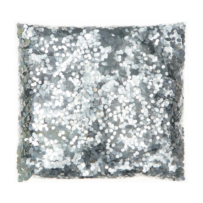 Наполнитель для шара &laquo;Конфетти-шестиугольник&raquo;, 4 мм, цвет серебряный, 100 г