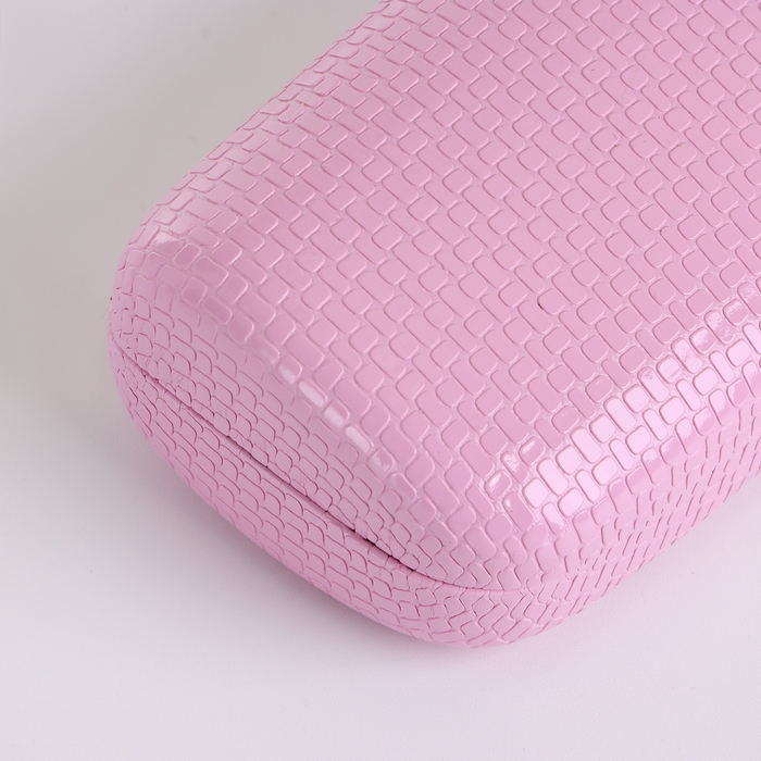 Футляр для очков на хлопушке, длина 15 см, цвет розовый