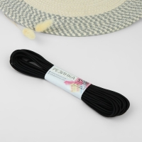 Резинка шляпная, 3 мм, 10 &plusmn; 0,5 м, цвет чёрный