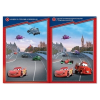 Книга с наклейками «Найди отличия» + маркер, А5, 16 стр., Тачки Книга с наклейками «Найди отличия» + маркер, А5, 16 стр., Тачки