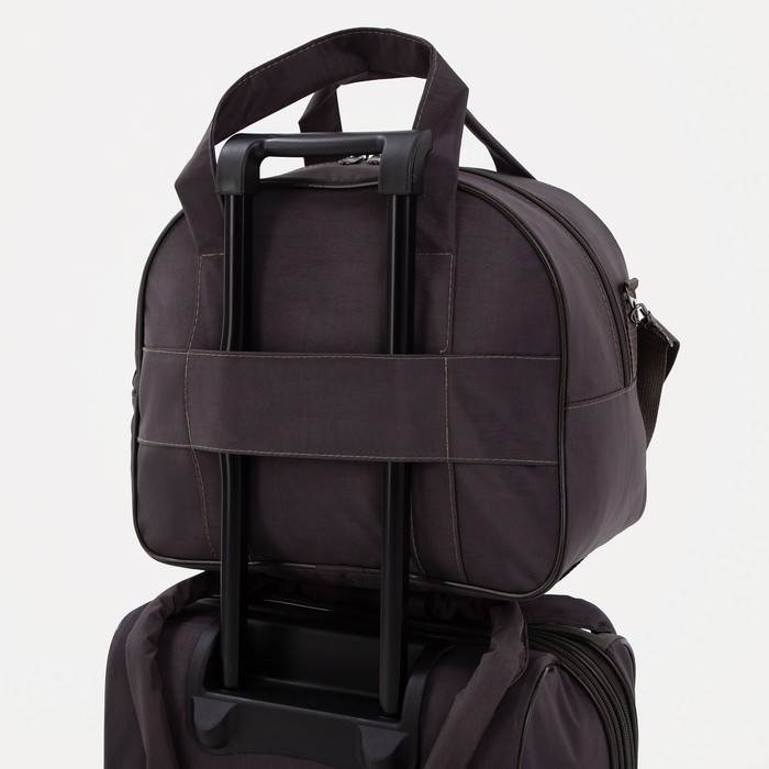 Чемодан малый 20", сумка дорожная на молнии, цвет хаки