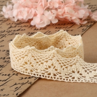 Кружево вязаное, 32 мм &times; 10 &plusmn; 1 м, цвет бежевый