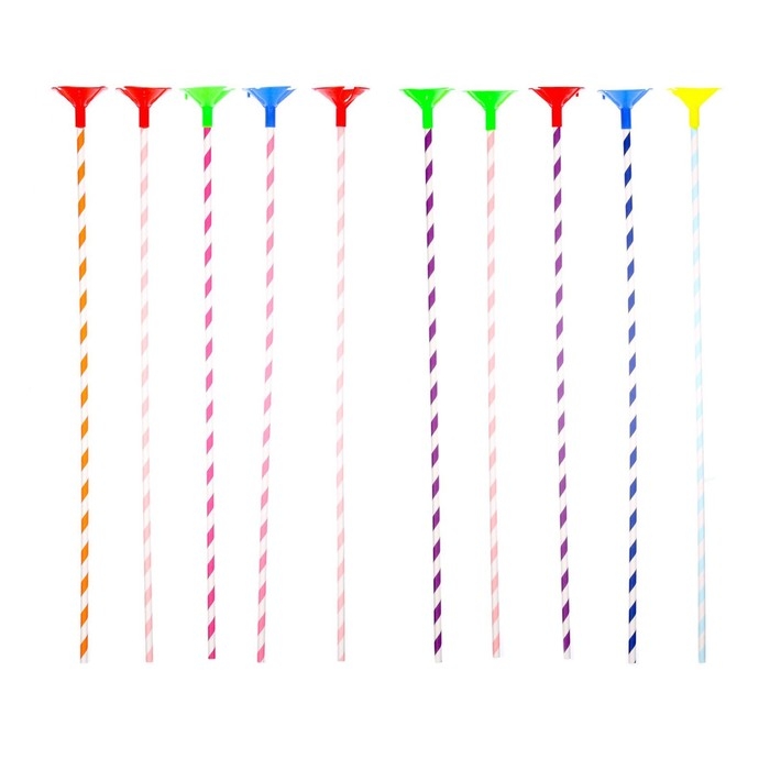 Набор трубочка и розетка 6 мм, 10 шт., МИКС