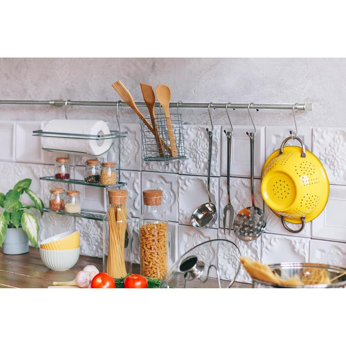 Сушилка для столовых приборов подвесная Доляна, d=1,5 см, 15×10,8×18 см, цвет хромированный Сушилка для столовых приборов подвесная Доляна, d=1,5 см, 15×10,8×18 см, цвет хромированный