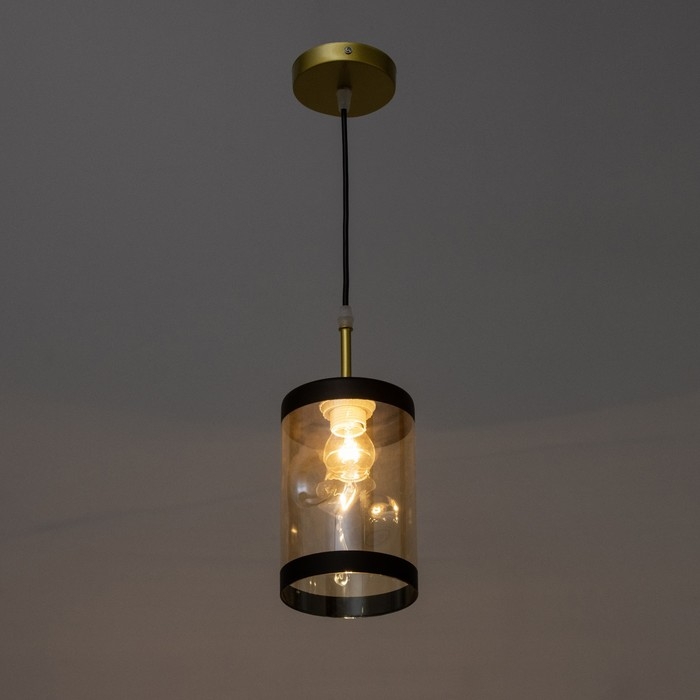 Светильник "Эллен" 1хЕ27 40Вт золото 12х12х15-115 см