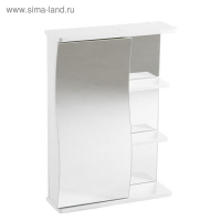 Зеркало-шкаф для ванной комнаты "Волна 500" левый, 50 х 70,5 х 16 см
