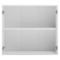 Шкаф навесной ШВ 800 Прованс, 800х300х720, МДФ, Белый/Белый