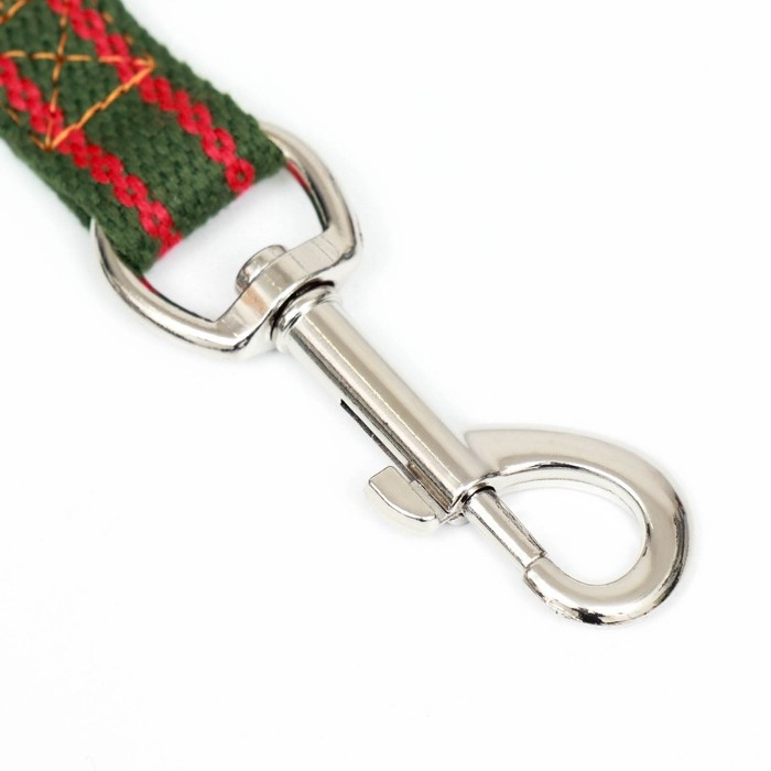 Поводок брезентовый, 3 м х 2 см, хаки/красный Поводок брезентовый, 3 м х 2 см, хаки/красный