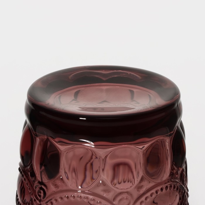 Стакан стеклянный Magistro &laquo;Ла-Манш&raquo;, 350 мл, цвет розовый