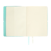 Ежедневник недатированный A5 136 листов, deVENTE. Jane, мягкая обложка пвх, резинка, перфорация, ляссе, блок 70, бирюзовый