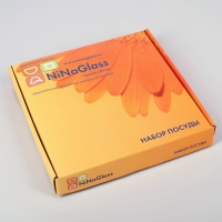 Сервиз столовый &laquo;Виктория&raquo;, 7 предметов: 30&times;30 см - 1 шт, 20&times;20 см - 6 шт