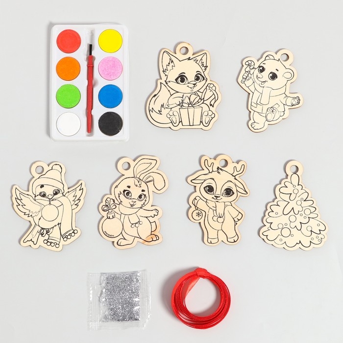 Новогодний набор для творчества. Ёлочные украшения &laquo;Новый год! Весёлый праздник&raquo;