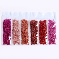 Крошка стеклянная для эпоксидной смолы, набор 6 цветов, вес 1 цвета — 5 г Крошка стеклянная для эпоксидной смолы, набор 6 цветов, вес 1 цвета — 5 г