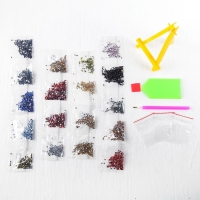 Алмазная вышивка с частичным заполнением «Попугаи» с подставкой, размер картины: 21 × 25 см Алмазная вышивка с частичным заполнением «Попугаи» с подставкой, размер картины: 21 × 25 см