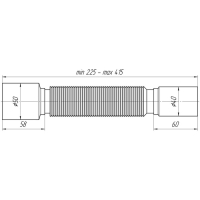 Труба гофрированная "АНИ Пласт" K435, 375 х 40 х 50 мм, L= 225-415 мм Труба гофрированная "АНИ Пласт" K435, 375 х 40 х 50 мм, L= 225-415 мм