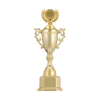 Кубок 122D, наградная фигура, золото, подставка пластик, 29,5 &times; 11 &times; 8 см.