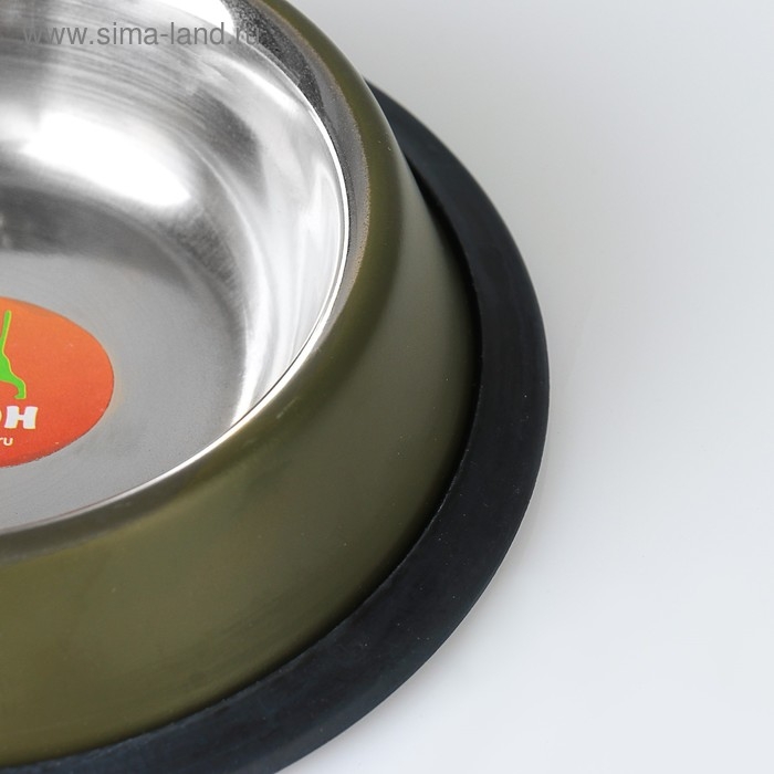 Миска с нескользящим основанием цветная, 230 мл, зелёная Миска с нескользящим основанием цветная, 230 мл, зелёная