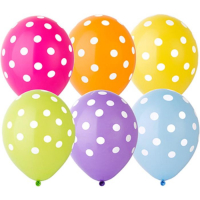 Шар латексный 14" &laquo;Горошек тропики&raquo;, пастель, набор 25 шт.