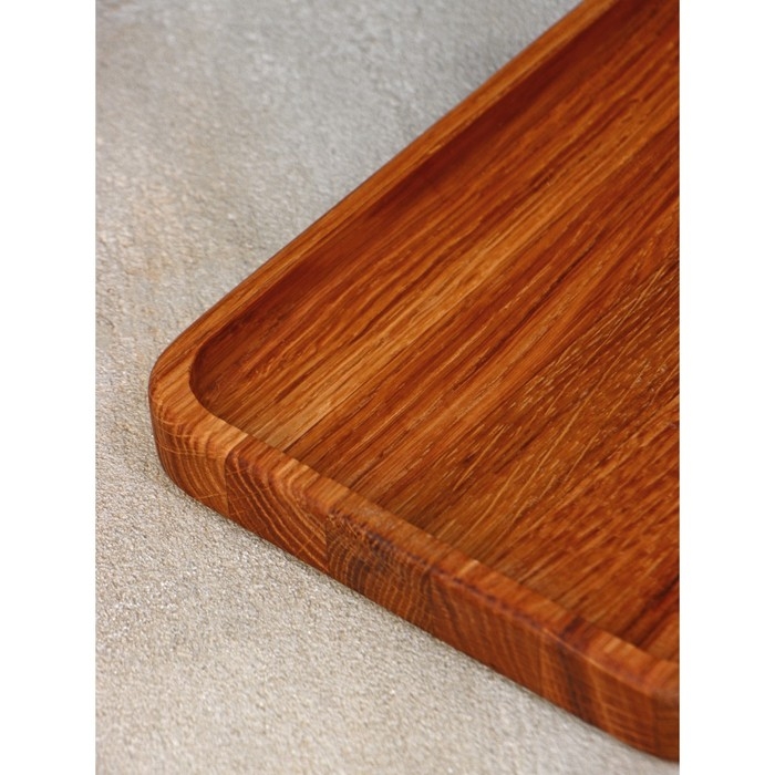 Блюдо - поднос для сервировки и подачи Adelica, 21&times;15&times;2 см, дуб