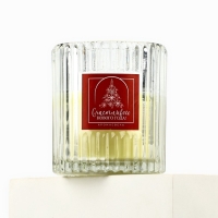 Свеча интерьерная "Счастливого нового года", аромат корица, 7,5 х 8,6 см Свеча интерьерная "Счастливого нового года", аромат корица, 7,5 х 8,6 см