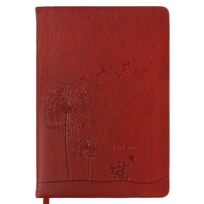 Ежедневник недатированный А5, 148 листов в линейку, обложка пвх, МИКС