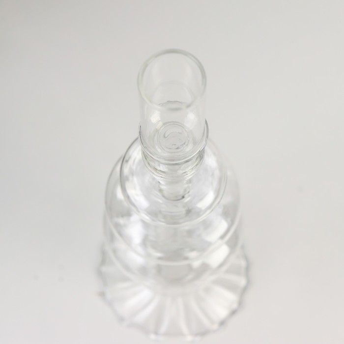 Подсвечник стекло на 1 свечу "Морбиан" прозрачный 27х8,5х8,5 см