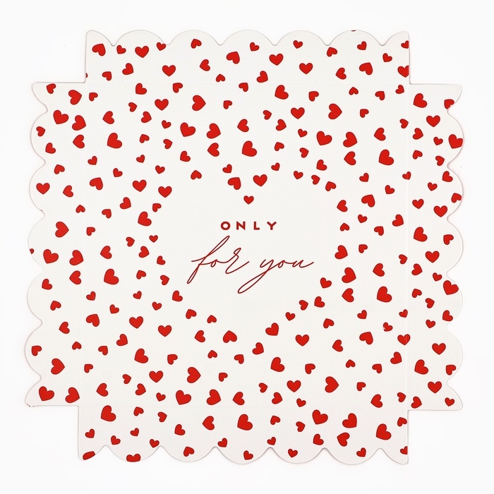 Коробка кондитерская, сундук, упаковка, Only for you, 16 х 16 х 18 см Коробка кондитерская, сундук, упаковка, Only for you, 16 х 16 х 18 см