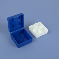 Таблетница &laquo;Конструктор&raquo;, 5,5 &times; 5,5 см, 4 секции, цвет МИКС