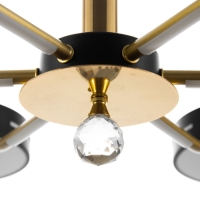 Люстра "Нестер" 6хLED 156Вт 3000-6000К черно-золотой 87х87х35 см BayerLux Люстра "Нестер" 6хLED 156Вт 3000-6000К черно-золотой 87х87х35 см BayerLux