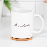 Набор кружек для двоих, сублимация "More amor", 2 кружки, 320 мл Набор кружек для двоих, сублимация "More amor", 2 кружки, 320 мл