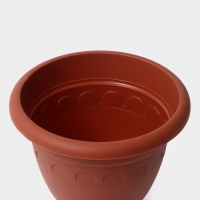 Кашпо уличное на ножке высокий «Колывань», 5,6 л, цвет терракотовый Кашпо уличное на ножке высокий «Колывань», 5,6 л, цвет терракотовый