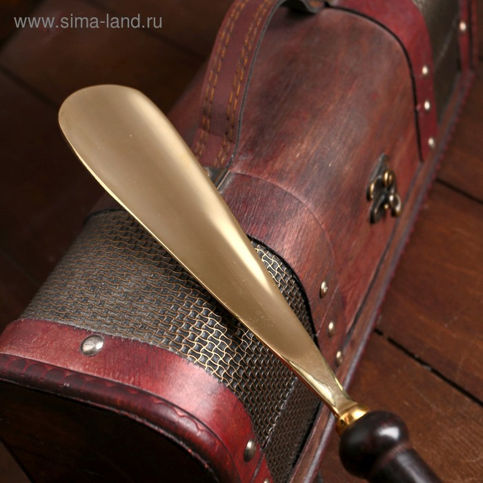 Ложка для обуви Ложка для обуви "Орёл" дерево, латунь 50х5,5х2,5 см