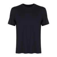 Футболка мужская со вставками, базовая, размер M (48), цвет черный