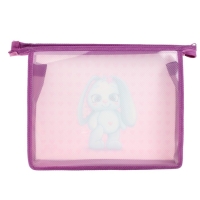 Папка для тетрадей А5, 230 х 190 х 50 мм, молния сверху, пластиковая, Calligrata "Зайчик" Папка для тетрадей А5, 230 х 190 х 50 мм, молния сверху, пластиковая, Calligrata "Зайчик"