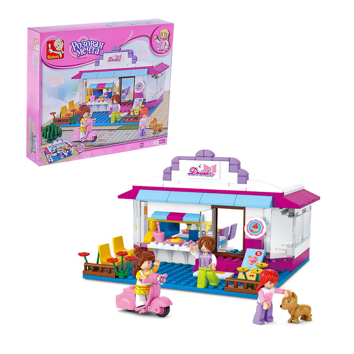 Конструктор «Розовая мечта: джус-кафе», 226 деталей Конструктор «Розовая мечта: джус-кафе», 226 деталей