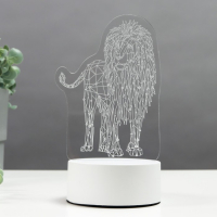 Светильник "Лев" LED RGB от сети 9,5х13х18,9 см RISALUX Светильник "Лев" LED RGB от сети 9,5х13х18,9 см RISALUX