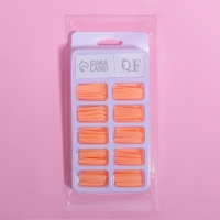 Накладные ногти, 100 шт, форма балерина, в контейнере, цвет персиковый Накладные ногти, 100 шт, форма балерина, в контейнере, цвет персиковый