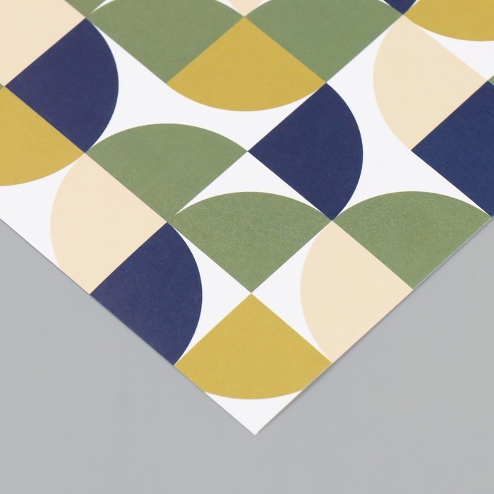 Бумага для скрапбукинга "Змейка" плотность 180 гр набор 10 шт 15,5х17 см