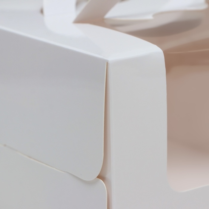 Коробка под бенто-торт с окном, белая, 15,5 х 15,5 х 10 см Коробка под бенто-торт с окном, белая, 15,5 х 15,5 х 10 см