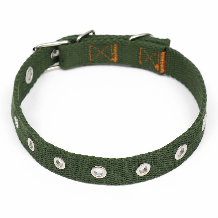 Ошейник брезентовый безразмерный однослойный, 52 х 2 см, хаки Ошейник брезентовый безразмерный однослойный, 52 х 2 см, хаки