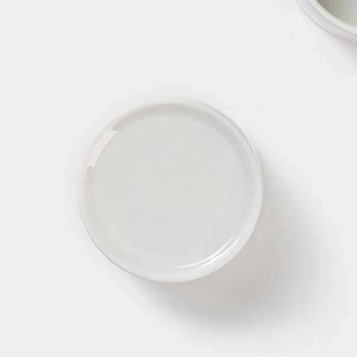 Набор соусников керамических на деревянной подставке &laquo;Стильный Мишка&raquo;, 4 предмета: 3 соусника 120 мл, подставка