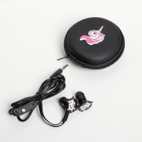 Подарочный набор: наушники вакуумные и кейс для наушников &laquo;Единорог&raquo;, модель VBT - 1,25