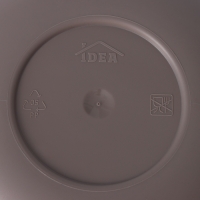 Кашпо для цветов со вставкой &laquo;Стив&raquo;, 650 мл, d=11,5 см, h=10,5 см, цвет французский серый