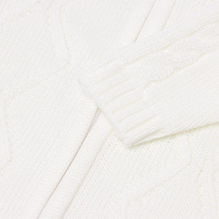 Комбинезон вязаный детский MINAKU, цвет белый, рост 68-74 см