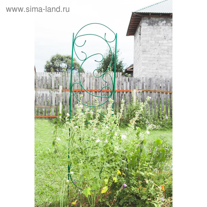 Шпалера, 217 &times; 55 &times; 1 см, металл, зелёная, &laquo;Эска&raquo;