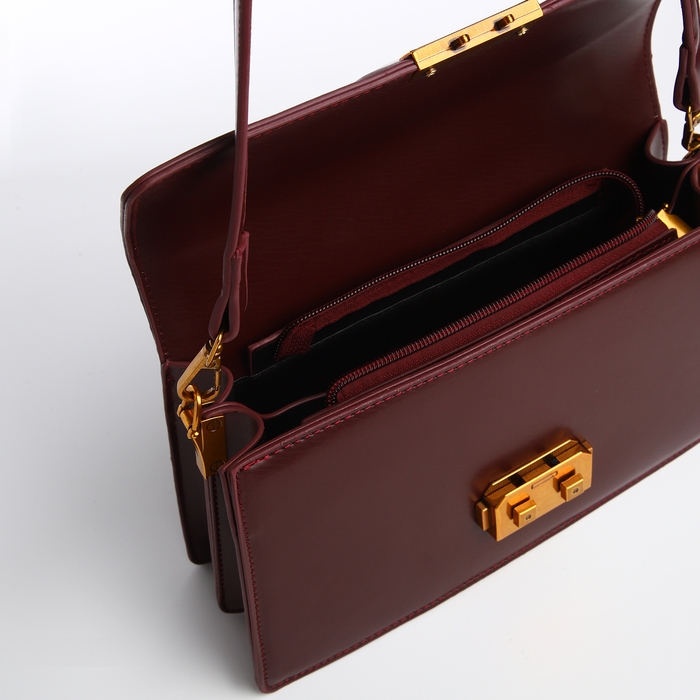 Сумка женская TEXTURA, средний размер, цвет тёмно-коричневый Сумка женская TEXTURA, средний размер, цвет тёмно-коричневый