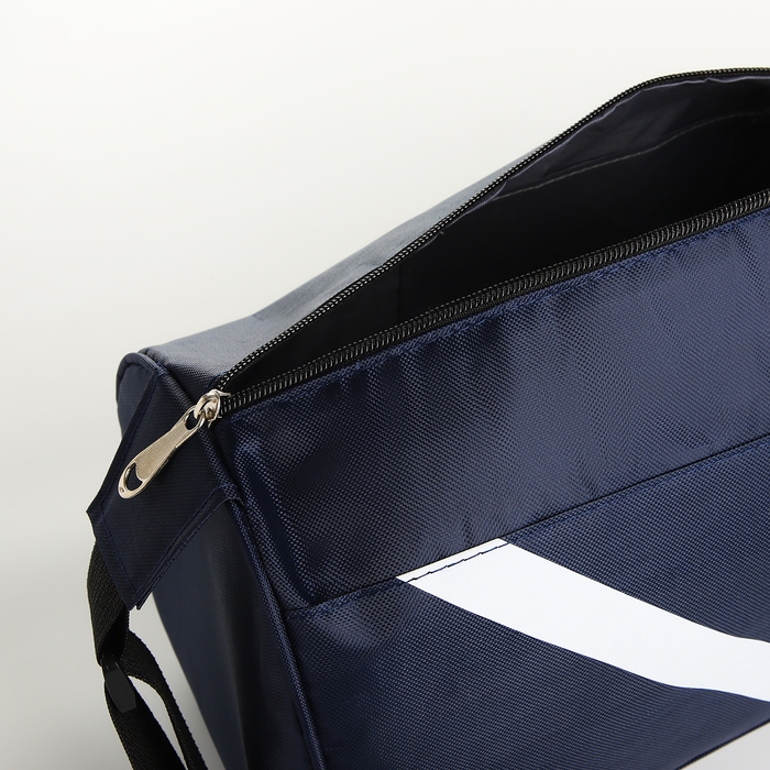 Сумка спортивная на молнии, боковой карман/сетка, регулируемый ремень, маленький размер, цвет синий Сумка спортивная на молнии, боковой карман/сетка, регулируемый ремень, маленький размер, цвет синий