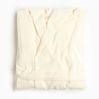 Халат махровый детский Экономь и Я, р. 30, цв.молочный, 100% хл 340 г/м2